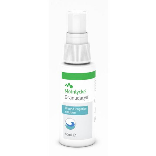Granudacyn® Wound Irrigation Solution, Spray & Gel